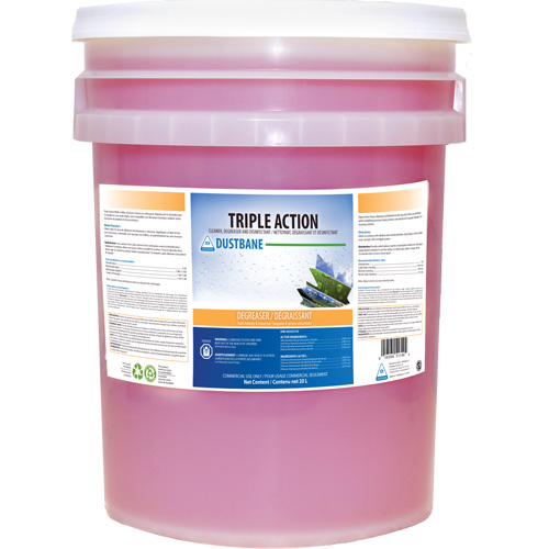 Triple Action Disinfecting Cleaner & Degreaser, 20 L, Pail Distribution Industrielle GC