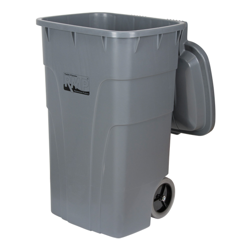 Roll Out Garbage Bin, Polyethylene, 65 US gal. Distribution Industrielle GC