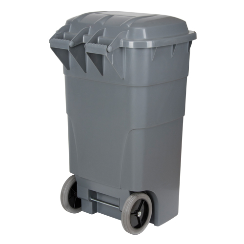 Roll Out Garbage Bin, Polyethylene, 65 US gal. Distribution Industrielle GC