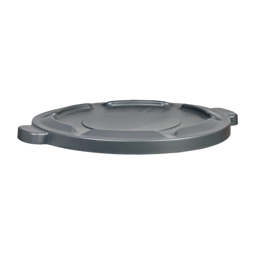 32 Gal Waste Container Lid, Flat Lid, Plastic/Polyethylene, Fits Container Size: 22" Dia. Distribution Industrielle GC