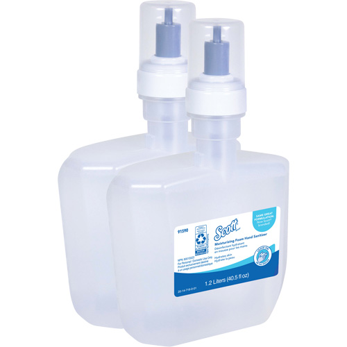D&eacute;sinfectant moussant et hydratant pour les mains Pro de Scott, 1200 ml, Cartouche de recharge, 62% alcool Distribution Industrielle GC