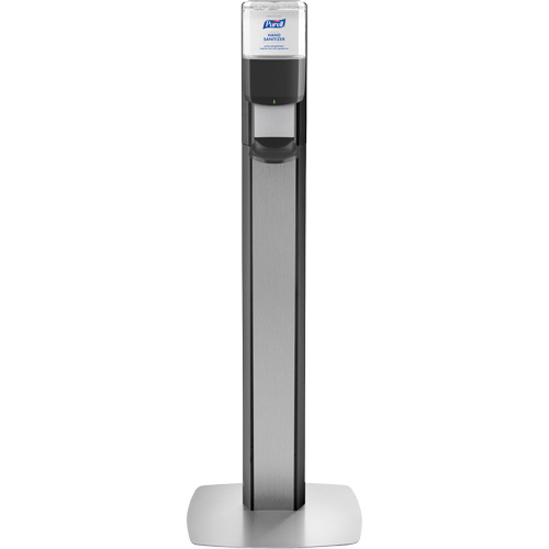 Messenger ES8 Silver Panel Floor Stand with Dispenser Distribution Industrielle GC