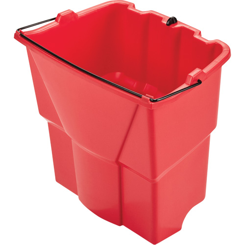 Seau optionnel Wavebrake pour eau sale, Capacit&eacute; de 4.5 gal. US (18 pintes), Rouge Distribution Industrielle GC