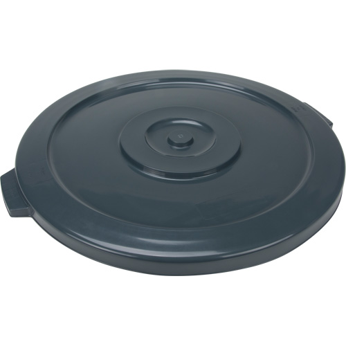 Couvercle pour contenant &agrave; d&eacute;chets, Couvercle plat, Plastique/Poly&eacute;thyl&egrave;ne, Convient aux contenants 24" dia. Distribution Industrielle GC
