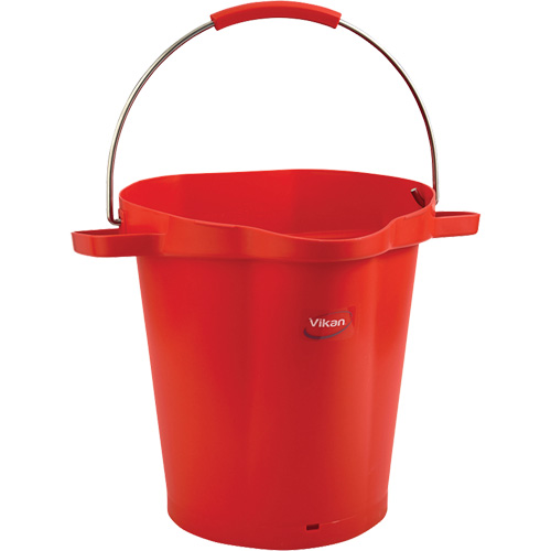 Seau hygi&eacute;nique pour service alimentaire, Rouge, 5 gal. US Distribution Industrielle GC