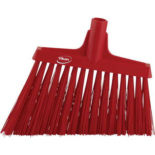 T&ecirc;te de balai oblique, Crins Extra-ferme, 12", Polyester, Rouge Distribution Industrielle GC
