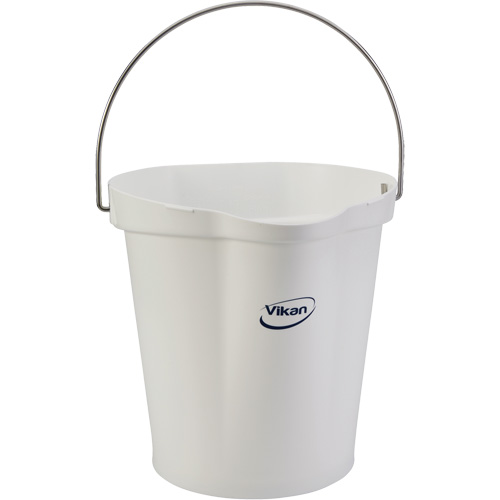 Seau hygi&eacute;nique pour service alimentaire, Blanc, 3 gal. US Distribution Industrielle GC