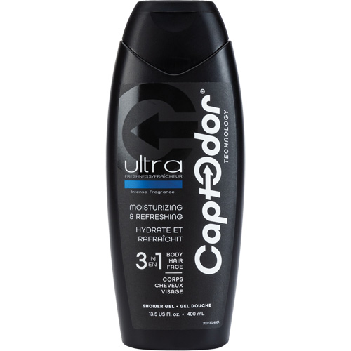 Gel douche 3 en 1, 400 ml, Ultra fraîcheur, Bouteille Distribution Industrielle GC