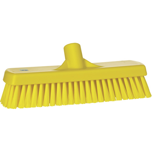 Deck & Wall Scrub Brush, Stiff Bristles, 12", Polyester, Yellow Distribution Industrielle GC
