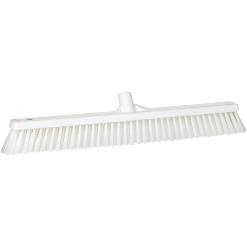 Balai-brosse &agrave; soies combin&eacute;es, Crins Cors&eacute;/Fin, 24", Polyester, Blanc Distribution Industrielle GC
