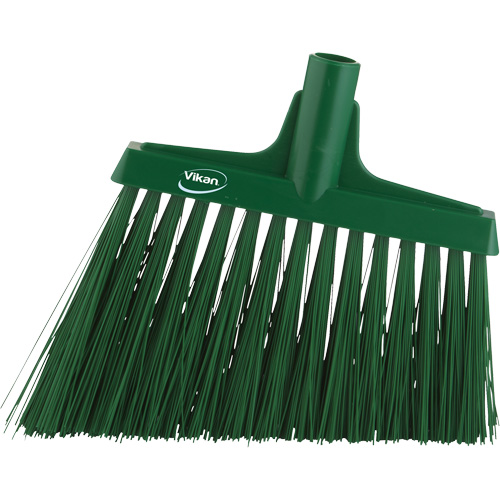 Angle Broom Head, X-Coarse Bristles, 12", Polyester, Green Distribution Industrielle GC