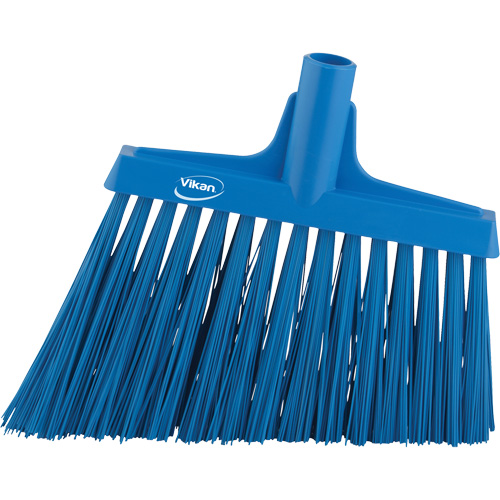 T&ecirc;te de balai oblique, Crins Extra-ferme, 12", Polyester, Bleu Distribution Industrielle GC