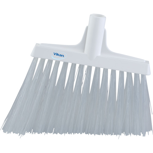 T&ecirc;te de balai oblique, Crins Extra-ferme, 12", Polyester, Blanc Distribution Industrielle GC