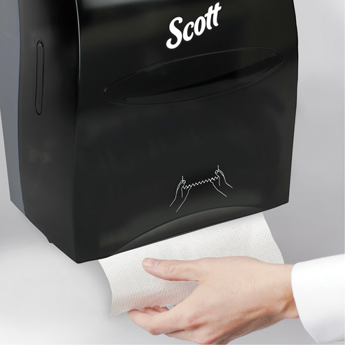 Scott&reg; Essential Hand Towel Roll Dispenser, Manual/No-Touch, 12.63" W x 10.2" D x 16.13" H Distribution Industrielle GC