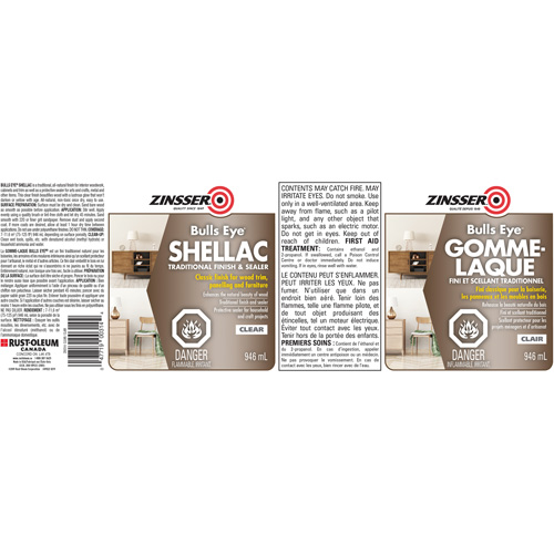 Zinsser&reg; Bulls Eye&reg; Shellac Sealer Distribution Industrielle GC