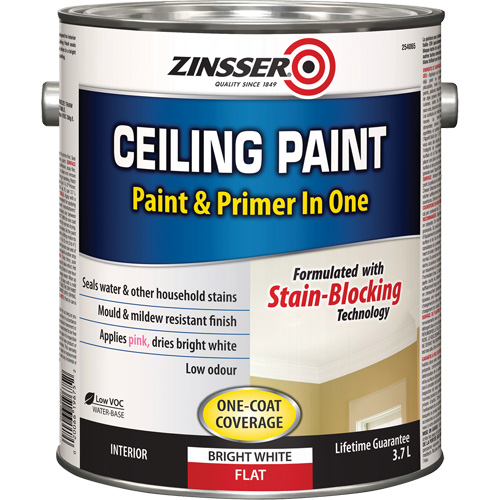 Peinture et appr&ecirc;t pour plafond en un seul produit, Blanc, Tr&egrave;s mat, 3,78 L, Gallon Distribution Industrielle GC
