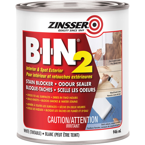 Appr&ecirc;t B-I-N 2, Blanc, Tr&egrave;s mat, 946 ml, Canette Distribution Industrielle GC