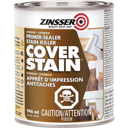 Cover Stain&reg; Oil-Base Primer Sealer, 946 ml, Can, White Distribution Industrielle GC