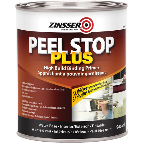 Couche primaire avec liant Plus High Build Peel Stop, 946 ml, Canette, Blanc Distribution Industrielle GC