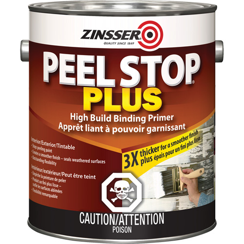 Couche primaire avec liant Plus High Build Peel Stop, 3,78 L, Gallon, Blanc Distribution Industrielle GC