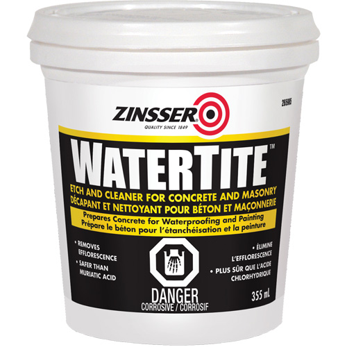 Produit nettoyant et de pr&eacute;paration du b&eacute;ton Zinsser Watertite Distribution Industrielle GC