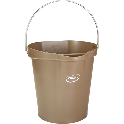Food Hygiene Bucket, Brown, 3 US gal. Distribution Industrielle GC