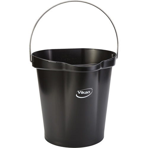 Food Hygiene Bucket, Black, 3 US gal. Distribution Industrielle GC