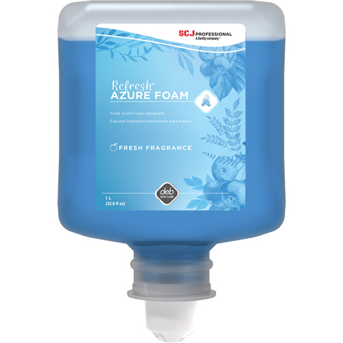 Refresh Azure Hand Soap, Foam, 1 L, Scented Distribution Industrielle GC