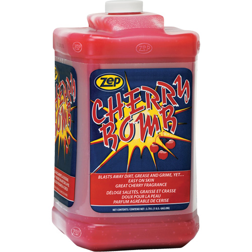 Cherry Bomb Heavy-Duty Hand Cleaner, Pumice, 3.78 L, Bottle, Cherry Distribution Industrielle GC