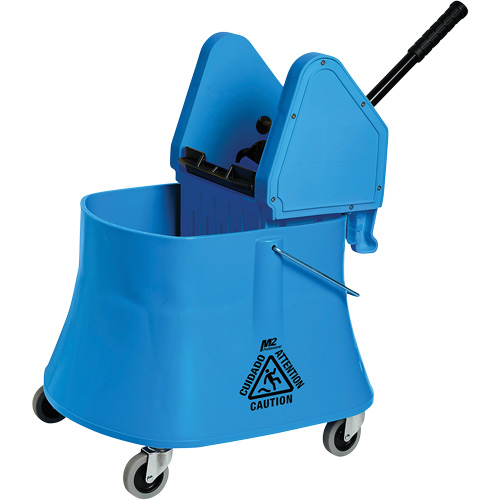 Champ Bucket & Wringer Combo, Down Press, 7.5 US Gal. (30 Quarts), Blue Distribution Industrielle GC