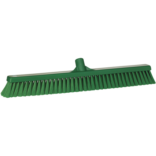 T&ecirc;te de balai-brosse pour petites particules, Crins Fin, 24", Polyester, Vert Distribution Industrielle GC