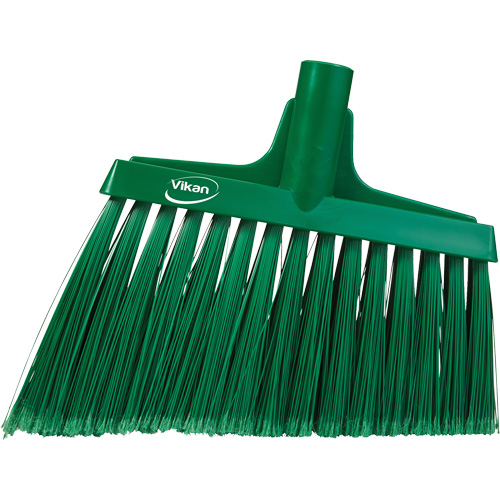 T&ecirc;te de balai oblique, Crins &agrave; bout ouvrant, 11-1/2", Polyester, Vert Distribution Industrielle GC