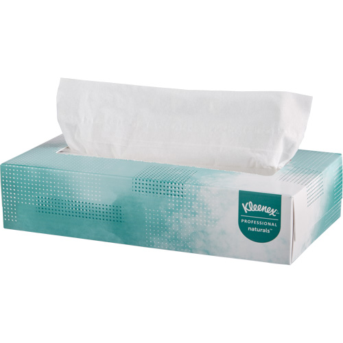 Papiers-mouchoirs Naturals de Kleenex, 2 pli, 8,4" lo x 8" la, 125 feuilles/boîte Distribution Industrielle GC