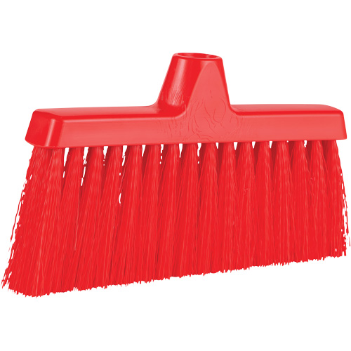 ColorCore Angle Head Broom, Medium Bristles, 10", Polypropylene, Red Distribution Industrielle GC
