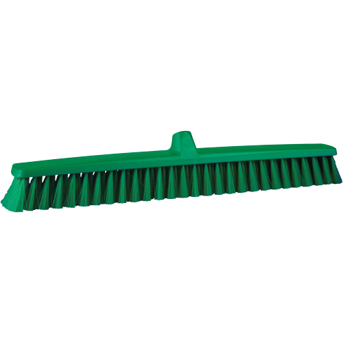 ColorCore Push Broom, Fine Bristles, 24", Polypropylene, Green Distribution Industrielle GC
