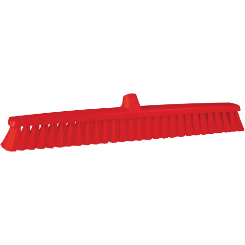 ColorCore Push Broom, Fine Bristles, 24", Polypropylene, Red Distribution Industrielle GC