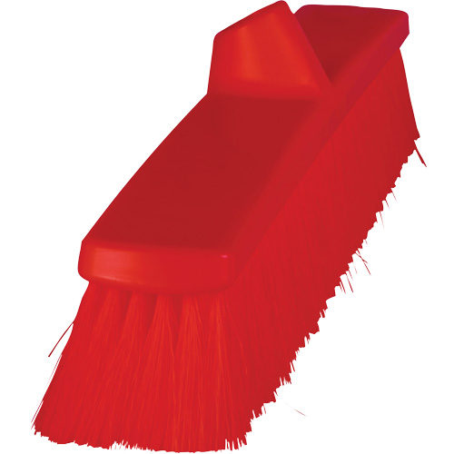 ColorCore Push Broom, Fine Bristles, 24", Polypropylene, Red Distribution Industrielle GC