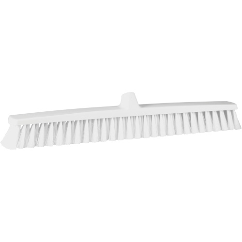 ColorCore Push Broom, Fine Bristles, 24", Polypropylene, White Distribution Industrielle GC