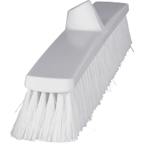 ColorCore Push Broom, Fine Bristles, 24", Polypropylene, White Distribution Industrielle GC