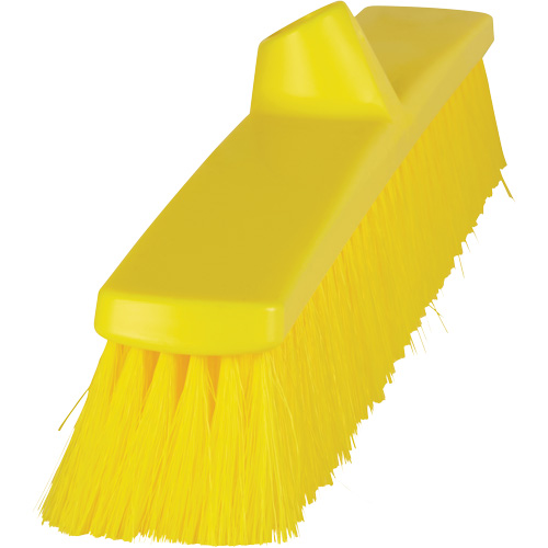 ColorCore Push Broom, Fine Bristles, 24", Polypropylene, Yellow Distribution Industrielle GC
