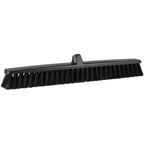ColorCore Push Broom, Fine Bristles, 24", Polypropylene, Black Distribution Industrielle GC