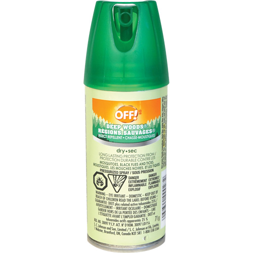 Insectifuge Off! R&eacute;gions sauvages, DEET &agrave; 25 %, Vaporisateur, 100 ml Distribution Industrielle GC