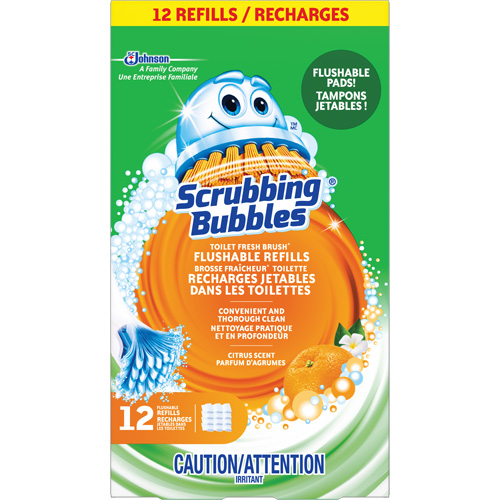 Scrubbing Bubbles&reg; Fresh Brush&reg; Toilet Brush Flushable Refills, Refill Distribution Industrielle GC