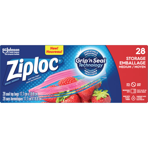 Sacs d'emballage Ziploc Distribution Industrielle GC