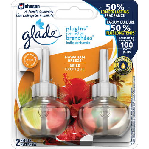 Recharge Glade Branch&eacute;es huile parfum&eacute;e, Brise exotique, Cartouche Distribution Industrielle GC
