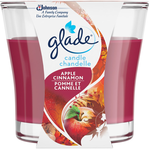 Chandelle en pot Glade, Pomme cannelle Distribution Industrielle GC