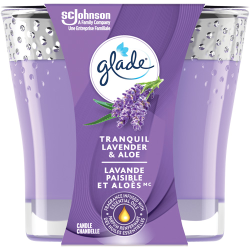 Chandelle 2-en-1 Glade, Lavande et alo&egrave;s Distribution Industrielle GC