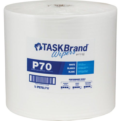 Chiffons de premi&egrave;re qualit&eacute; P70 TaskBrand, Robuste, 13" lo x 12" la Distribution Industrielle GC