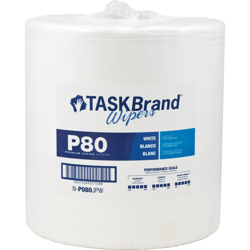 TaskBrand&reg; P80 Premium Series Wipers, Heavy-Duty, 13" L x 12" W Distribution Industrielle GC