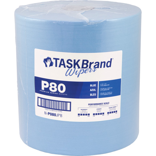 TaskBrand&reg; P80 Premium Series Wipers, Heavy-Duty, 13" L x 12" W Distribution Industrielle GC